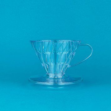 Пуровер Hario V60 01 пластиковый прозрачный для фильтр кофе 1-2 чашки vd-01t фото