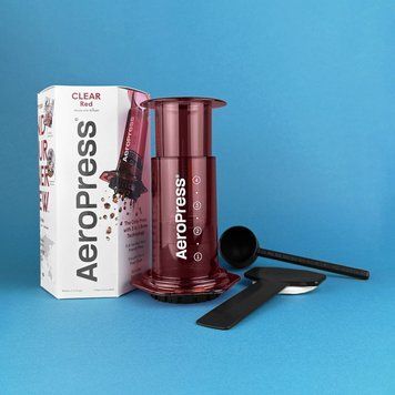 Ручная Кофеварка AeroPress Clear красная 90RD05 фото