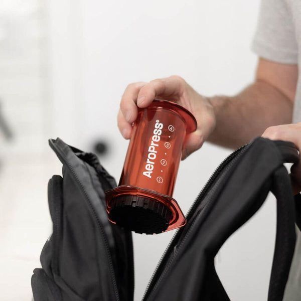 Ручная Кофеварка AeroPress Clear красная 90RD05 фото