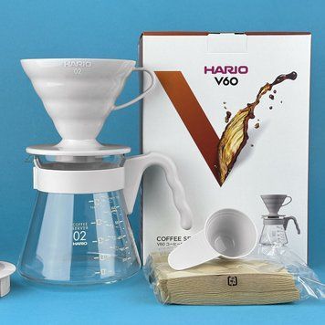 Набір Hario V60 02 для фільтр кави з сервером 700 мл та фільтрами VCSD-02-PGR фото