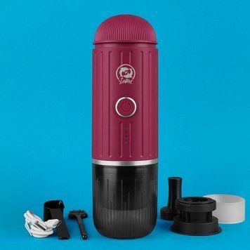 Кавоварка портативна iCafilas Portable Espresso Maker ME2218 Червона ME2218R фото