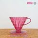 Пуровер Hario V60 02 Punch Pink пластиковый на 1-4 чашки VD-02-TPP-A фото 3