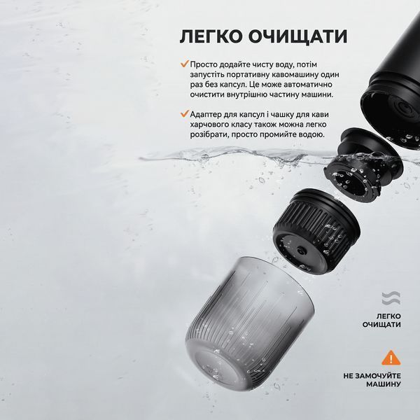 Кофеварка портативная iCafilas Portable Espresso Maker ME2218 Черная ME2218B фото
