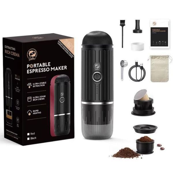 Кофеварка портативная iCafilas Portable Espresso Maker ME2218 Черная ME2218B фото