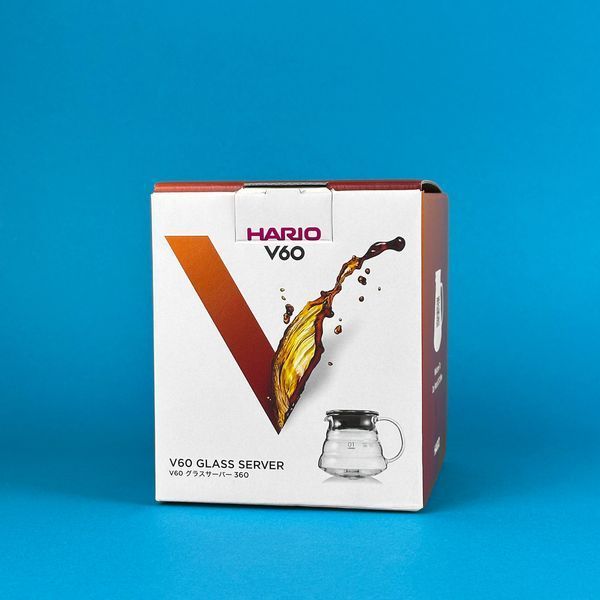Сервер графін Hario V60 зі скляною ручкою 360мл XGSR-36-TB-EX фото