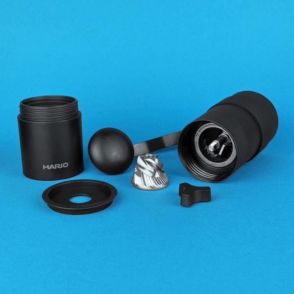 Кофемолка ручная Hario Mini Black Pro с металлическими жерновами CMS-B-EX фото