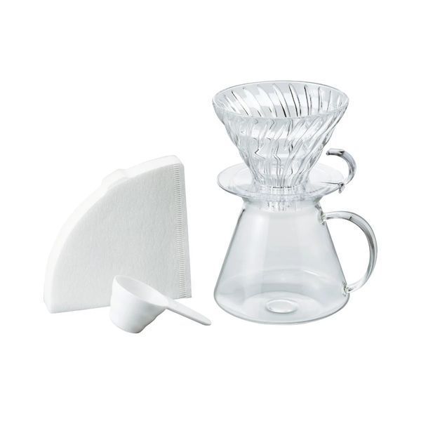 Набор Hario V60 Glass 02 для фильтра кофе с графином и фильтрами S-VGBK-02-T фото