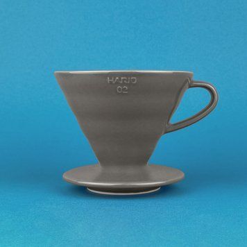 Пуровер Hario V60 02 керамический на 1-4 чашки серый VDC-02-GR-EX фото