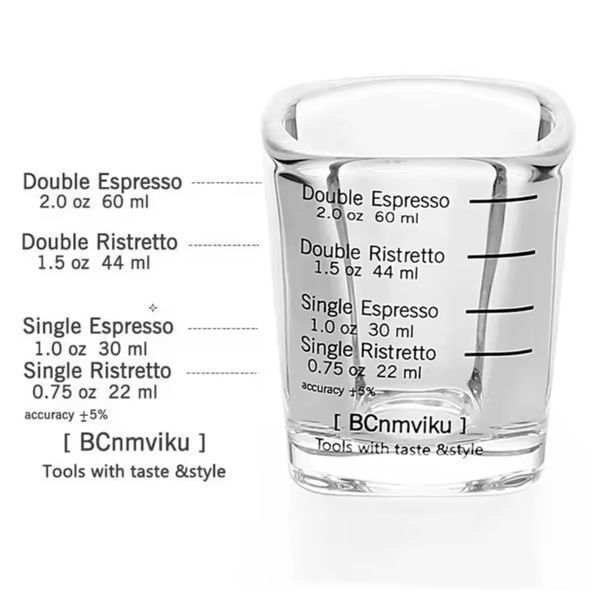 Мірна стопка VD Coffee для еспресо 22&ndash;60 мл зі шкалою 2874934488 фото