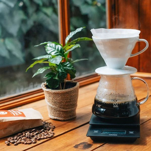 Пуровер Hario V60 02 керамический на 1-4 чашки белый vdc-02w фото